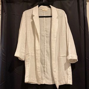 Linen blazer jacket